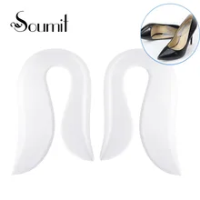 Soumit/силиконовые гелевые стельки u-типа, Нескользящие подушки, задняя стелька на устойчивом каблуке, облегчающая боль, пяточная подкладка для женщин и мужчин, подошва для обуви palmilh