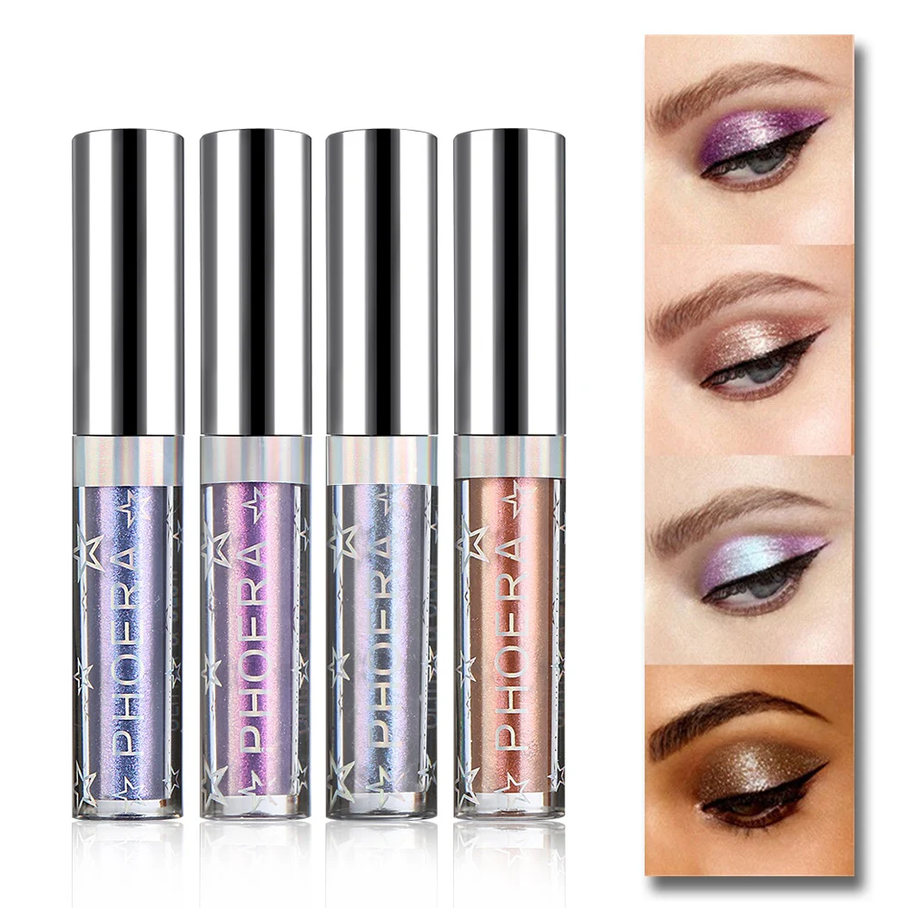 1Pcs Metallic Shimmer Liquid Eyeshadow Gel Glitter Highlight Stick