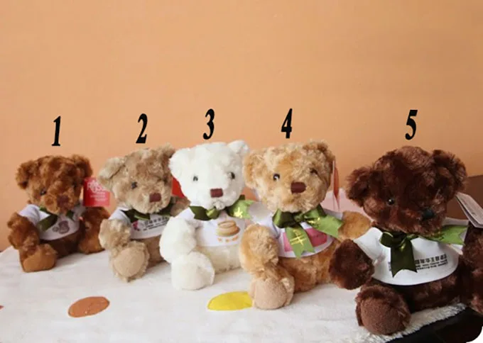 

10pcs/lot 20cm Customized Bear Plush Bear for party birthday Company Customized Logo Name on Good party favor
