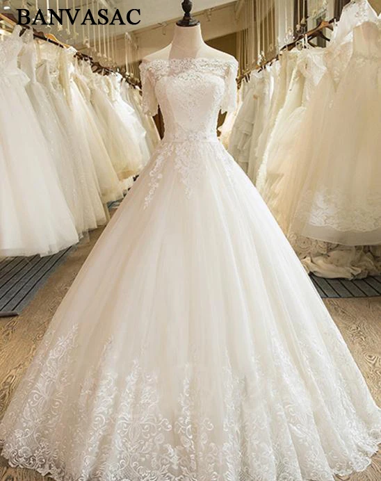 simple wedding gown