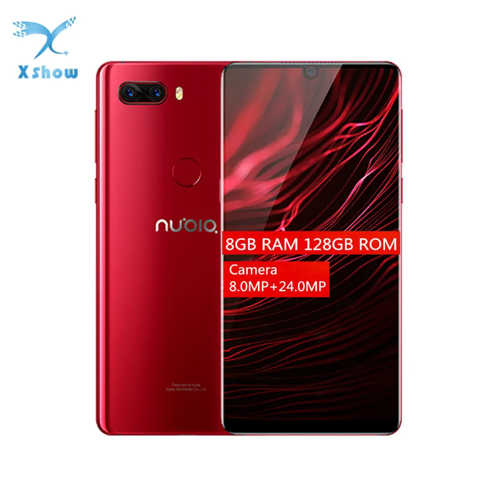 Nubia Z18 мобильный телефон 6," 8 Гб 128 ГБ 3450 мАч аккумулятор 1080x2160 Snapdragon 845 Android двойная задняя камера 16 Мп+ 24 МП NFC Смартфон