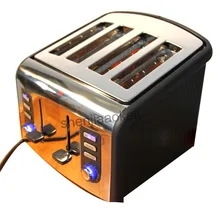 Тостер из нержавеющей стали, 4 ломтика, автоматический тостер CFDQ004, электрическая духовка, тостер, машина для завтрака, для выпечки, подогрева хлеба, машина