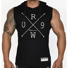 2017 summer Brand Men’s sleeveless Hoodies Crossfit fitness fashion jackets Sweatshirts Bodybuilding Sportsman sportswear top