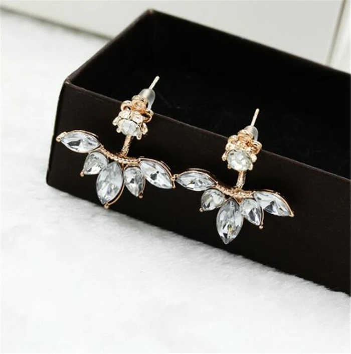 

Fashion Jewelry Gold Silver Plated Double Triangles Stud Earrings Plugs Earrings for Women Girl Elegant Earrings