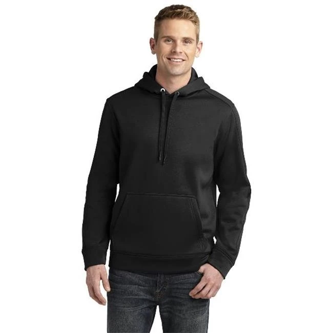 Sport-Tek ST290 Mens Repel Hooded Pullover Black - Small