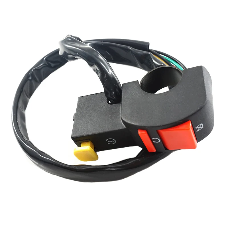 блок переключателей старт/стоп +кнопка стартера. кнопка стоп двигатель на мотоцикл. кнопка стартер на ирбис ттр 125. кнопка старт стоп питбайк. выключатель на электровелосипед.