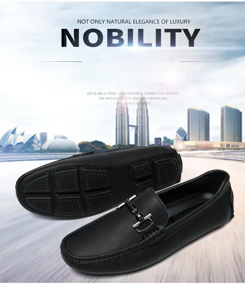 JKPUDUN/мужская повседневная обувь из мягкой натуральной кожи; люксовый бренд; коллекция года; мужские лоферы без шнуровки; мокасины; дышащая черная обувь для вождения