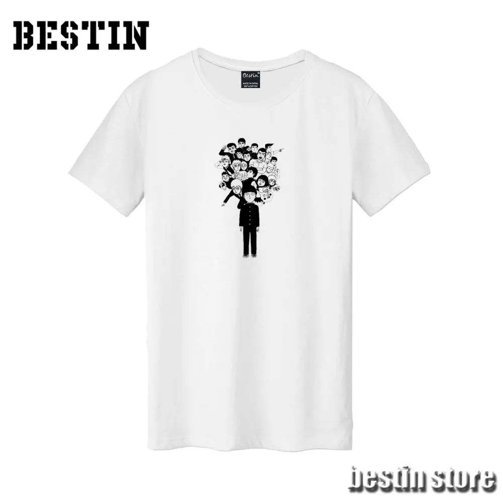 

Bestin New Anime Mob Psycho 100 Hip Hop Cotton T shirt/Sweatshirt/Hoodies Unisex Harajuku Cosplay Good Quality Hipster X1374