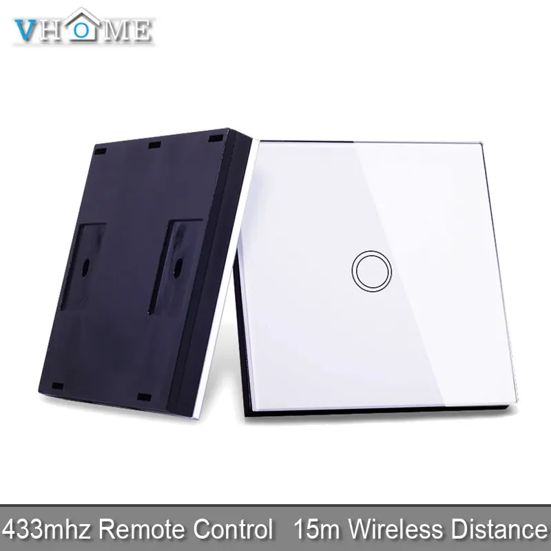  Vhome RF 433MHZ wireless remote control smart Switches Switch shape control for Touch switches gara - 32866691873