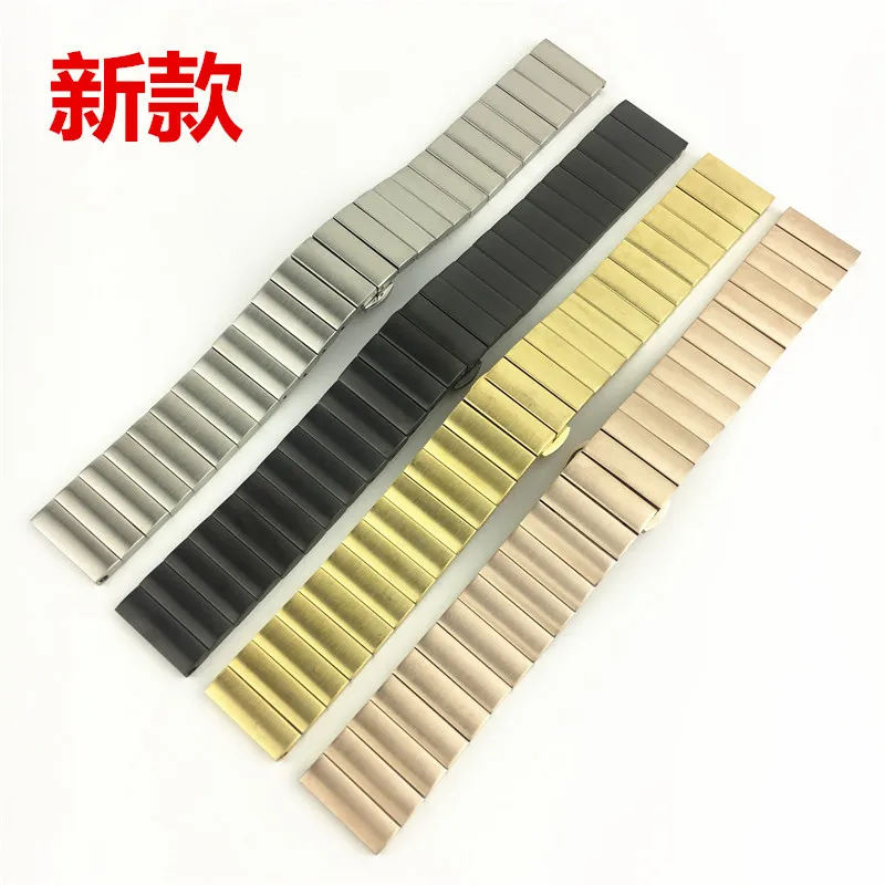 

ForHuawei Samsung S2 S3 Smart Watch Accessories Stainless Steel Bamboo Steel Watchband 1618 20 22mm