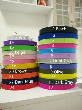 

7/8" 5 Meters 22MM Width 23 Solide Colors High Quality Nylon Spandex Elastic Webbing Tapes Band For DIY Sewing Kids Clothes Bags