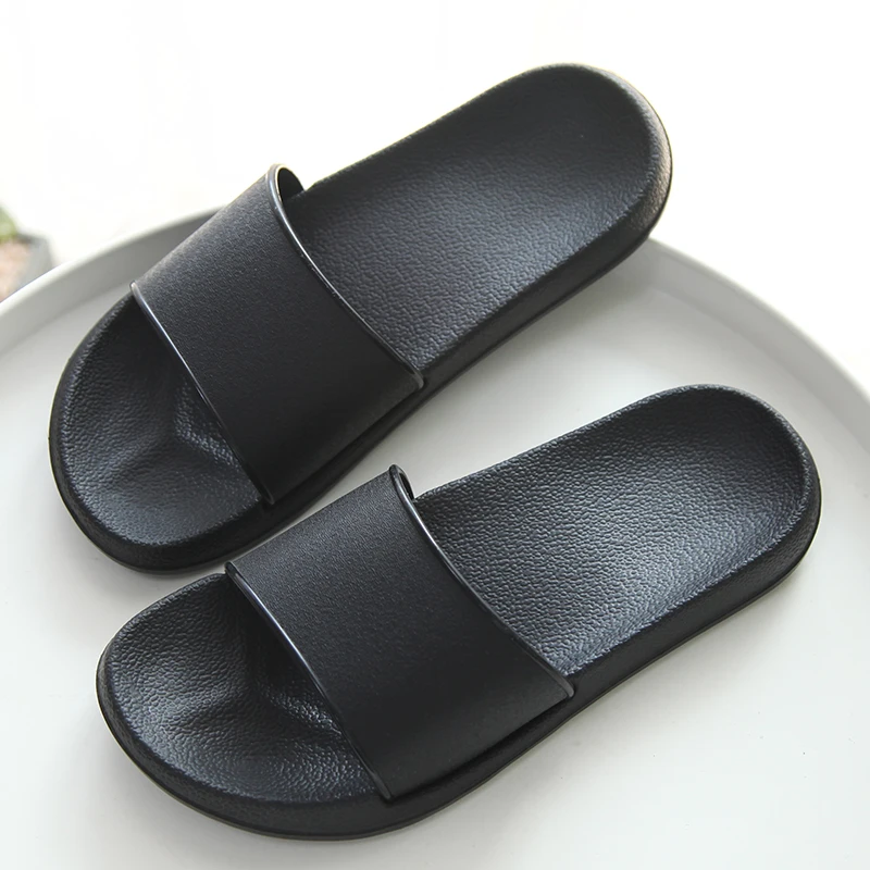 Women Summer Slides Non-slip Solid Color Slippers Women Beach Flip Flops Women Indoor Slippers Transparent Bothe Slides