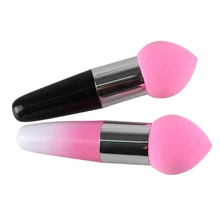 Mais recente quente 1 pc rosa quente cosméticos maquiagem fundação líquido bb creme macio lollipop esponja escova 5ka8(China)