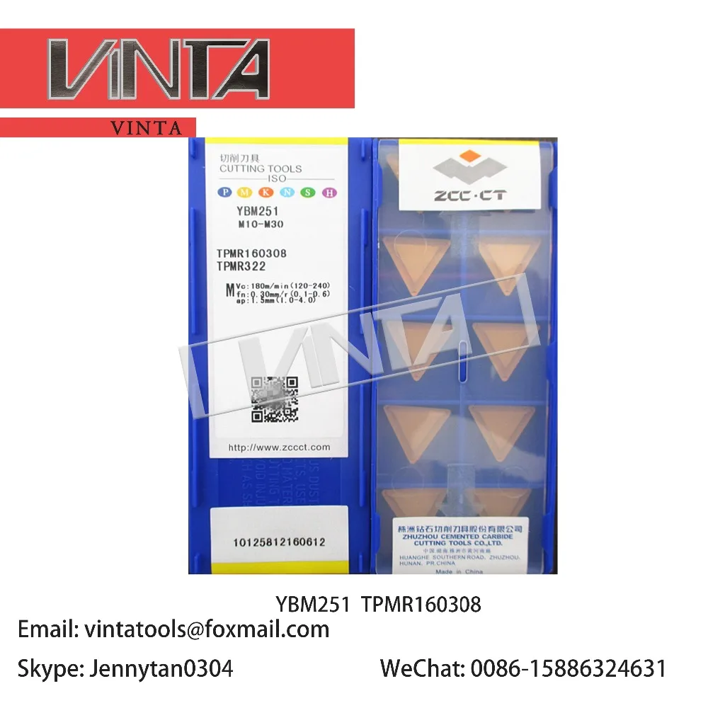 

free shipping high quality 10pcs/lots YBC251 YBM351 YBM251 TPMR160308 cnc carbide turning inserts