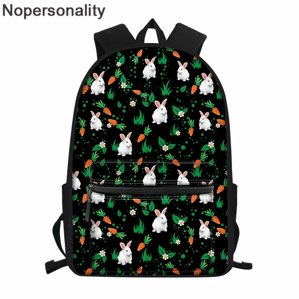 Nopersonality милый кролик школьный портфель с рисунком для девочек-подростков милый детский школьный рюкзак Mochila школьные сумки