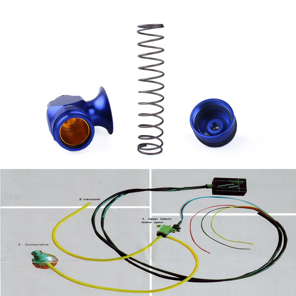 RASTP-Универсальный алюминиевый электрический турбо дизельный клапан дампа Тип-H-RFL вакуумный предохранительный клапан Bov комплект для Ford Focus RS-BOV037