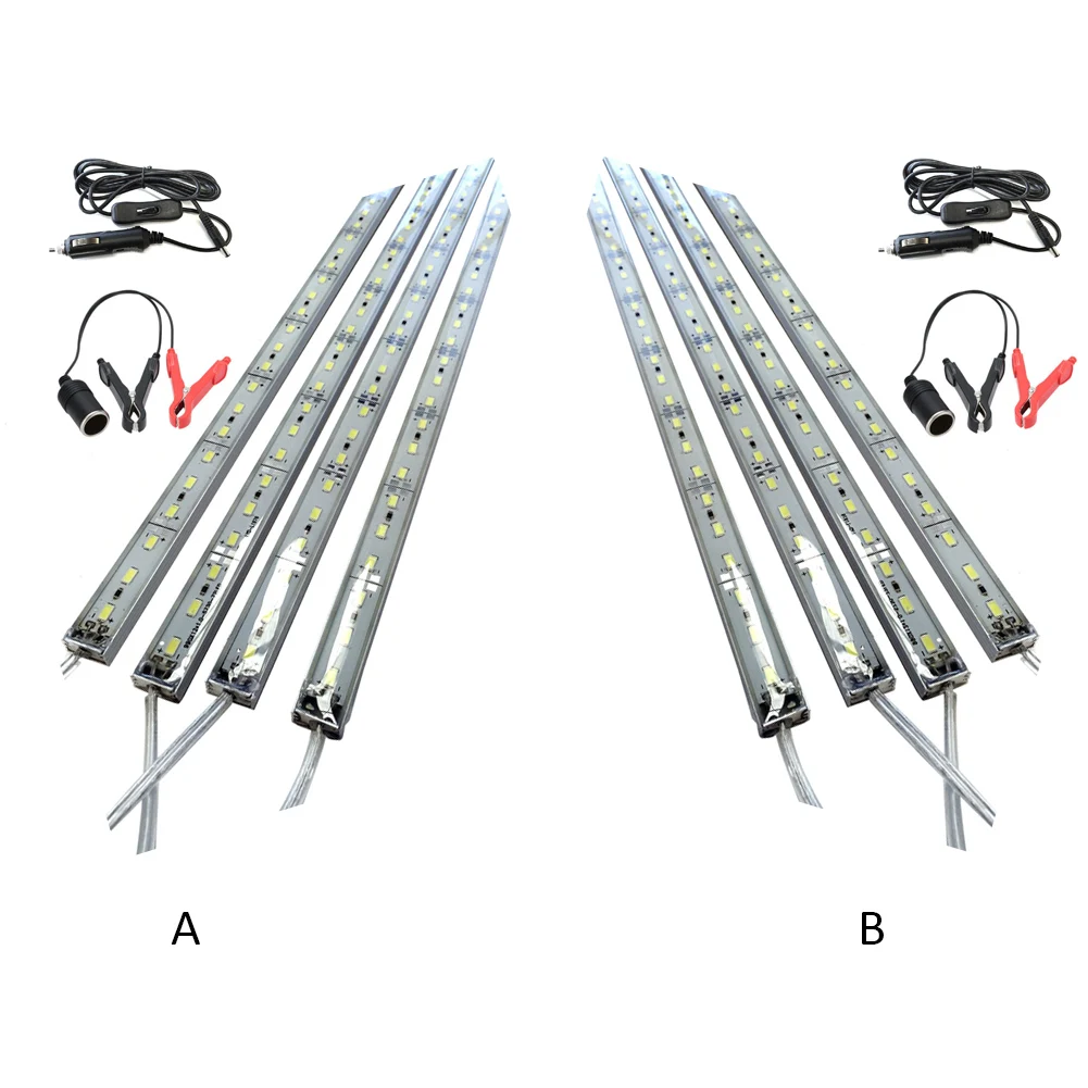 Стиль 4 шт. DC 12 В водонепроницаемый DIY Автомобильный домашний кемпинг шкаф Морской набор жесткий свет полосы холодный 5630 Led