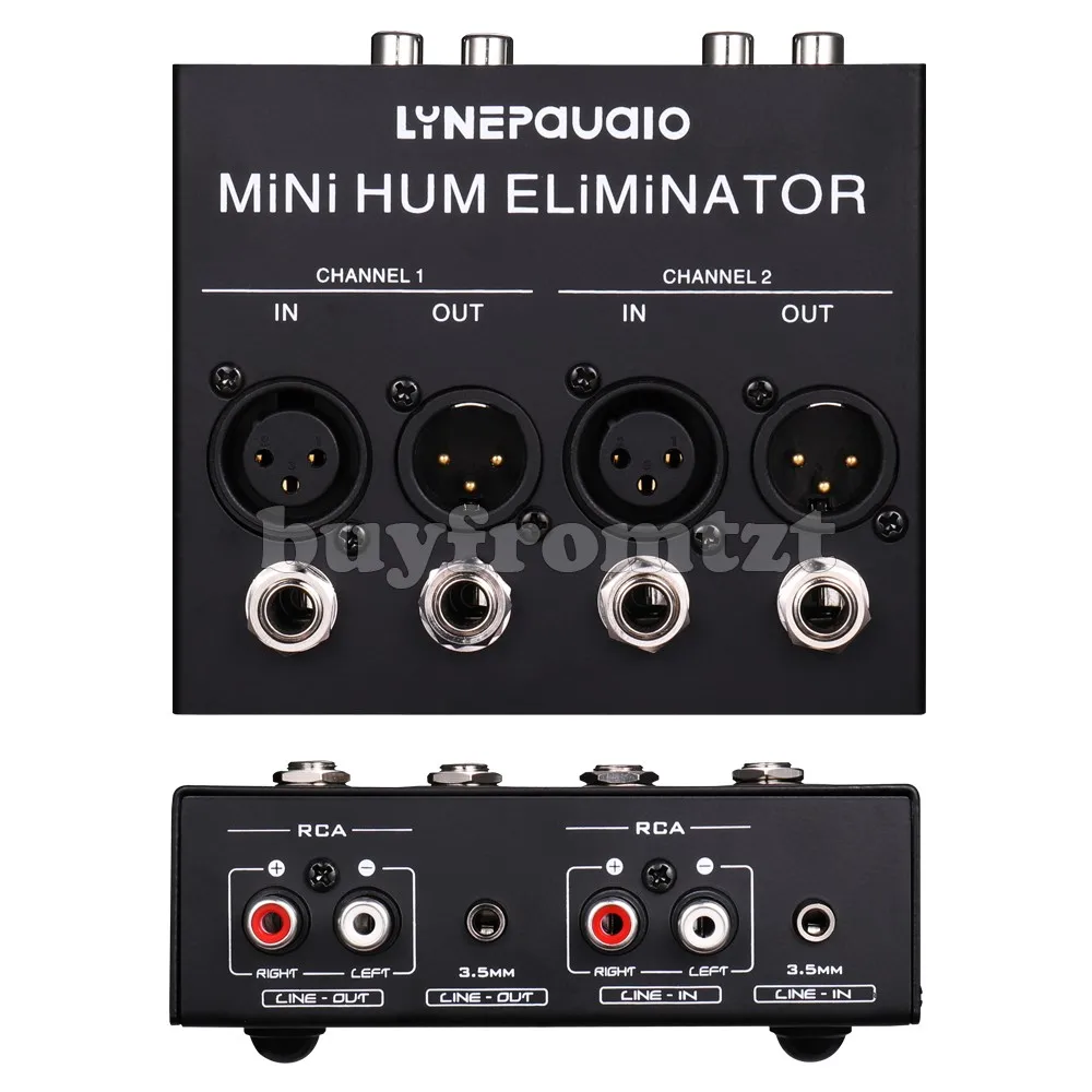 

TZT Mini Hum Eliminator 2-Channel Box Current Buzzing Noise Canceller B890