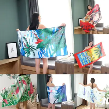 

Summer Camping Microfiber Beach Bikini Cover Up Towel Gym Bath Travel Sports Swimming Costume Children