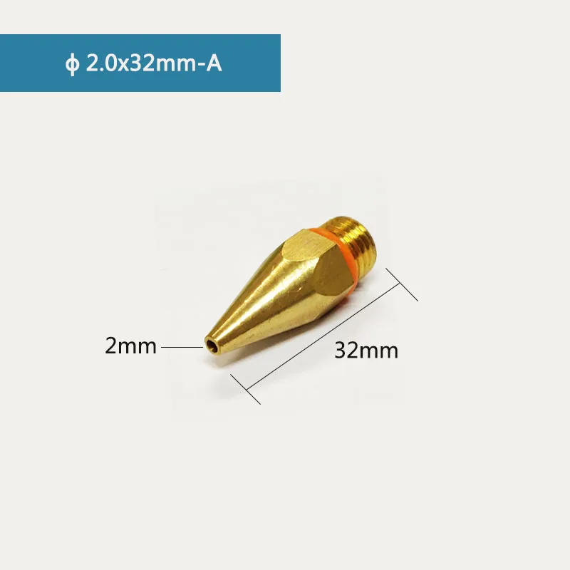 3 шт./лот 1.2x32mm1.5x32mm2.0x32mm горячего расплава клеевой пистолет сопла маленькая диафрагма сменные насадки клеевой пистолет аксессуары