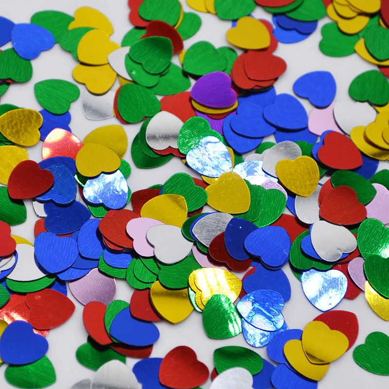 

500pcs/pack 1cm Heart Paper Confetti Throwing Flowers Wedding Marriage Room Decoration Birthday Party Table Decorative Supplies