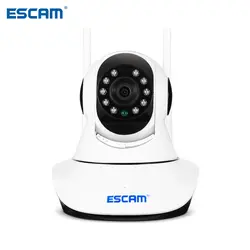 ESCAM G02 двойная антенна 720P панорамирование/наклон WiFi IP ИК камера Поддержка ONVIF Max до 128 Гб Видео ip-камера с монитором домашней безопасности