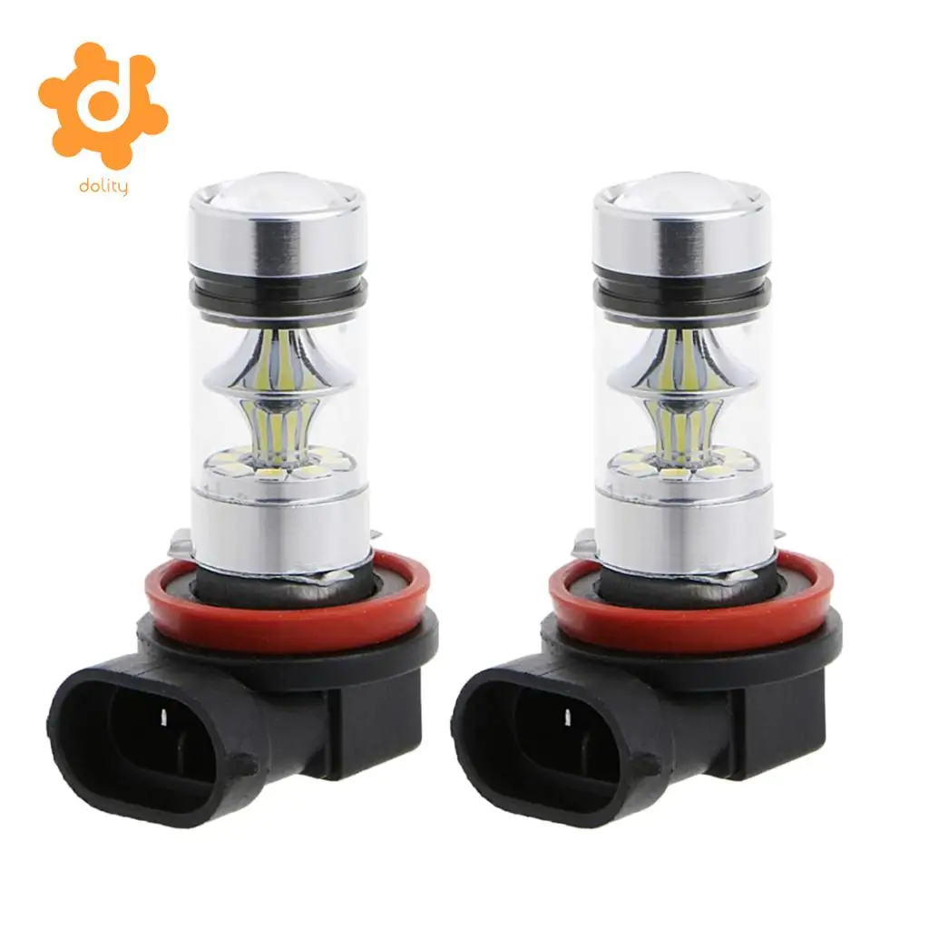 Baoblaze 2 Pieces H11 H8 100W Car Fog Driving Light Projector LED Bulbs Blue 10000K 