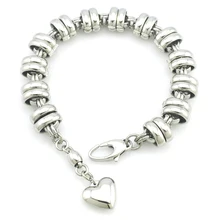 ATGO полированный браслет из нержавеющей стали 316L в форме сердца для женщин или мужчин новые модные ювелирные изделия, BB008