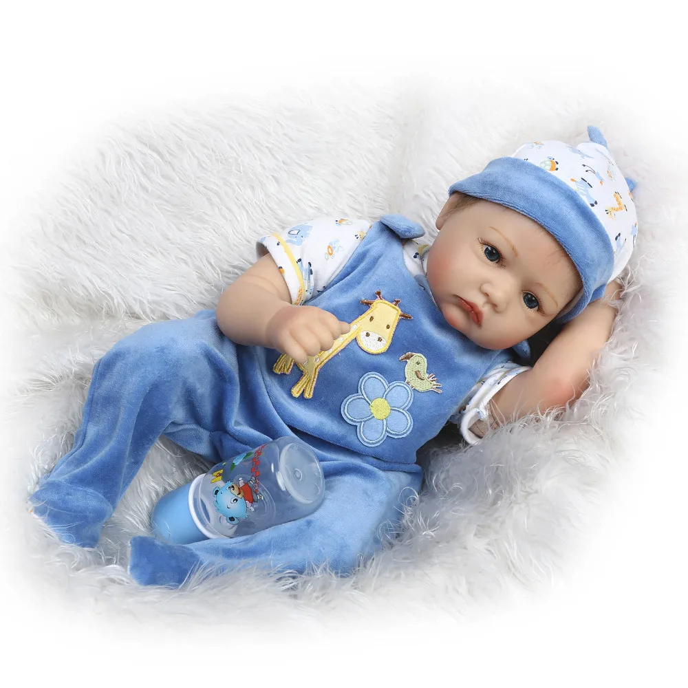 Nicery 20 22 дюйма 50 55 см Bebe Reborn Doll Мягкая силиконовая игрушка для мальчиков и девочек