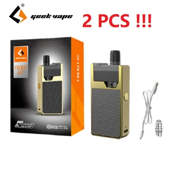 

2pcs/lot Original GeekVape Frenzy Pod Kit W/ 950mAh Built-in Battery & NS mesh coil & AS Micro Chipset E-cig Vape Kit VS Drag 2