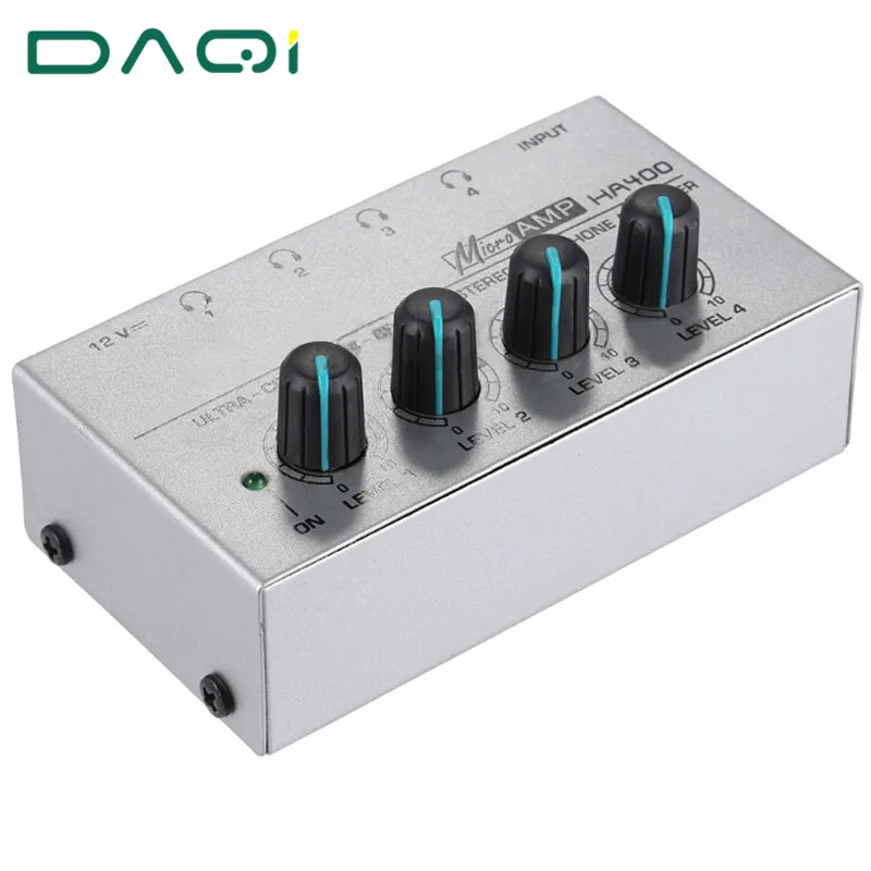 portable amplifier mini mixer audio line 1 input 4 output