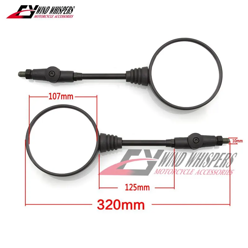 ATV Универсальный складной мотоцикл зеркало мотоцикл боковые зеркала зеркало заднего вида 8 мм 10 мм для yamaha Honda Suzuki Kawasaki