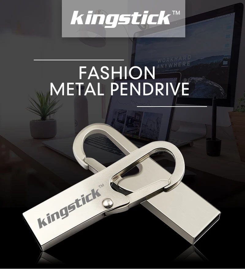 Kingstick USB flash Флеш накопитель 8 ГБ 16 ГБ 32 ГБ 64 ГБ 128 ГБ карту флэш-памяти с интерфейсом usb серебристого металла memoria USB-накопитель memory stick