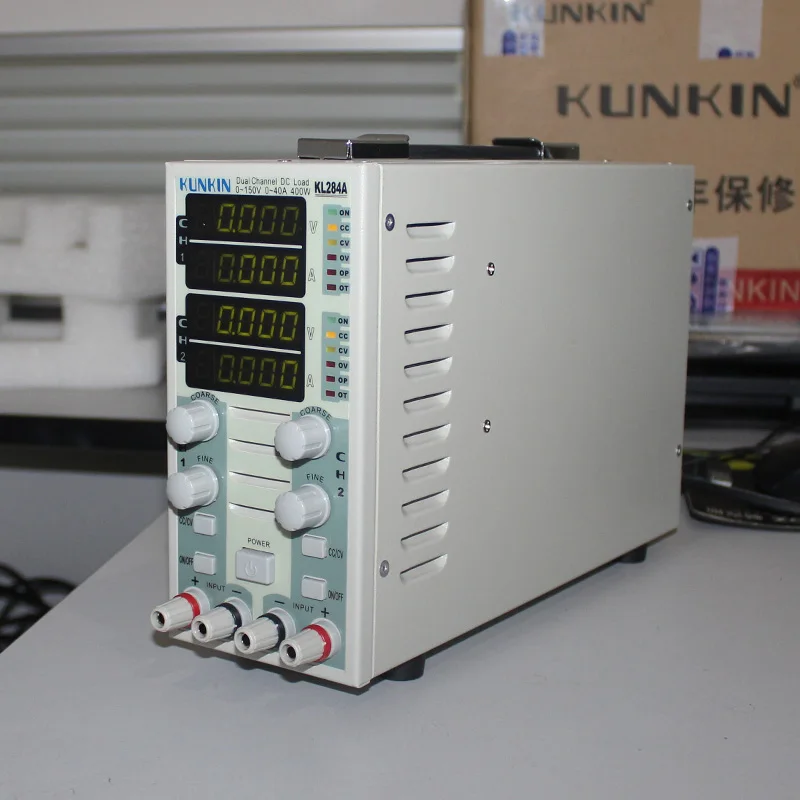 

Dual channel DC electronic load meter KL284 (400W/80V/40A) LED drive power tester KL284A