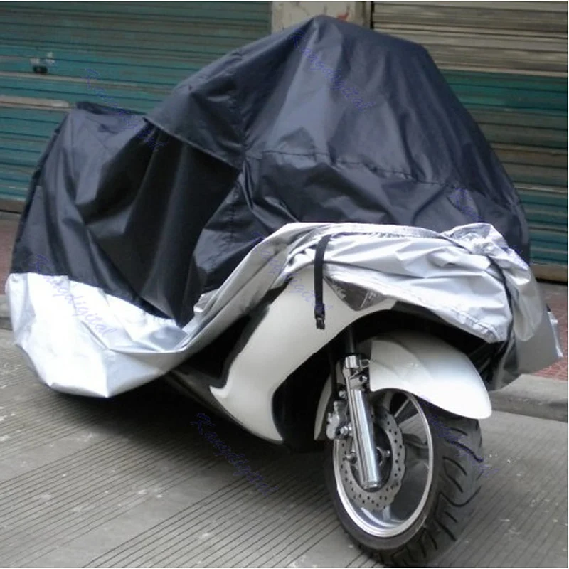 

Free delivery Hot New 1 Pc Waterproof Outdoor UV Protector Motorbike Rain Dust Bike Motorcycle Cover XXL High Quality