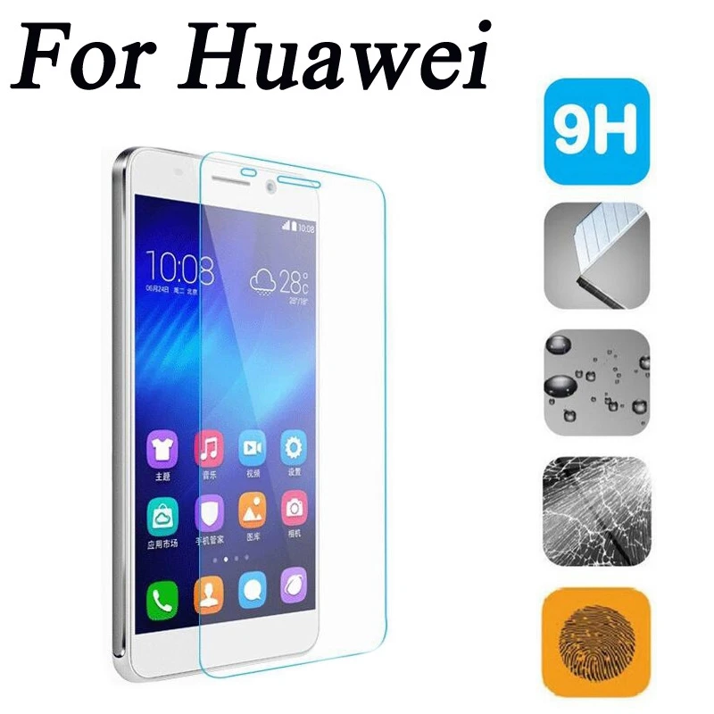 EKDME Tempered Glass Screen Protector For Huawei Honor 7 P8 Lite P6 G7 G6 6 4X 4C 3X 3C Y6 ii Pro Y3 X 4 C Protective Film |