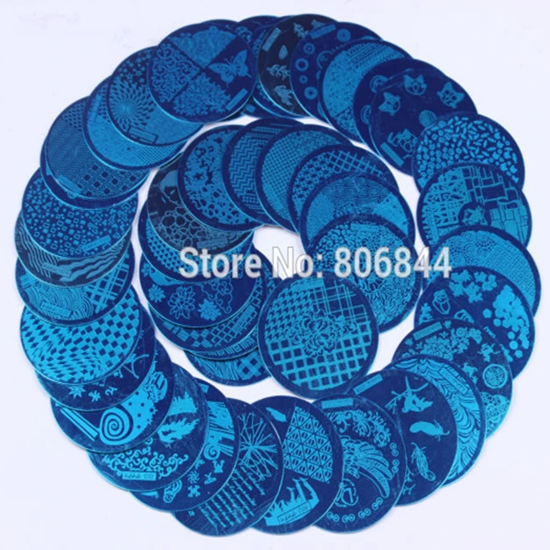 

Finger Angel 84PCS hehe Series Dia 5.6cm Round Nail Art Image Plate New Fashion Template Stamping DIY Nail Art Tools #HQ010