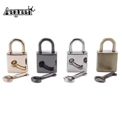 Aequeen Аппаратные средства Key Lock DIY сумки металлический замок с ключом металла мешок Интимные Аксессуары декор мини тон блокировки бронзовый