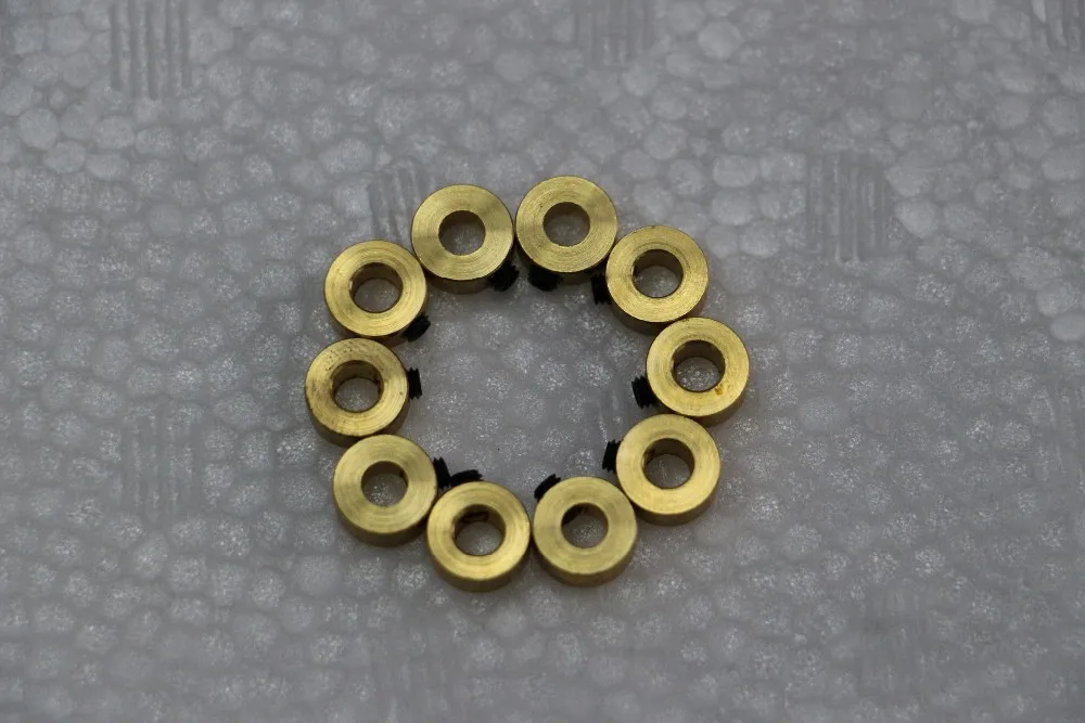 

10PCS/ lot copper Landing Gear Wheel Stop Set Collar D4mm RC Aeromodelling Airplane Model Aeroplane Parts Aircraft