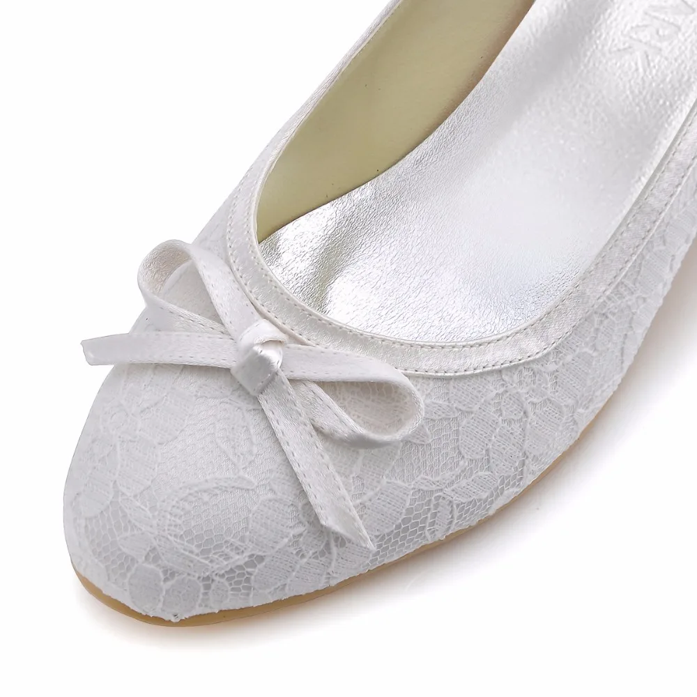 Новое поступление, белые кружевные туфли с круглым носком для невесты, WM-017, мелководье катушка на каблуке ", свадебные туфли-лодочки, вечерние женские туфли