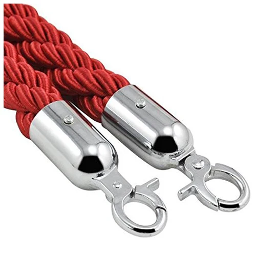 الجودة 1.5 متر حاجز طابور طويل الملتوية حبل أحمر عن المشاركات المدرجات