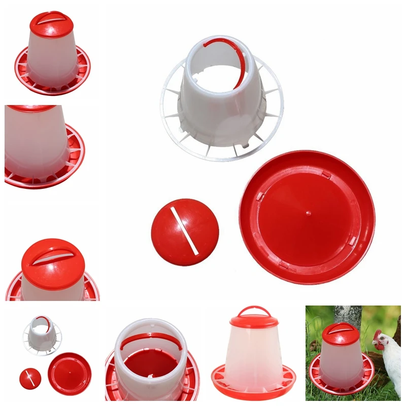 Big Sale Red 1 5kg Plastic Feeder Baby Chicken Chicks Hen Poultry