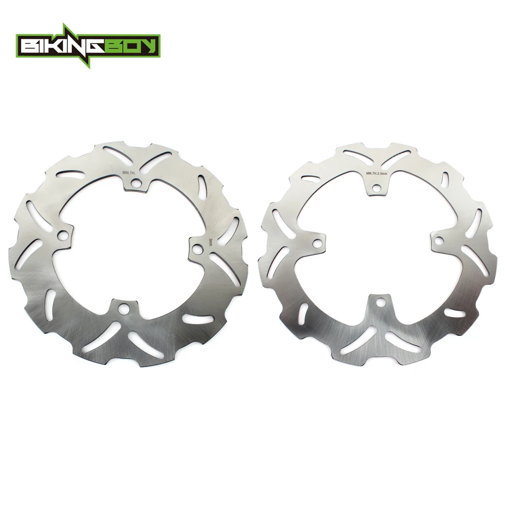 BIKINGBOY Передние Задние тормозные диски роторы для Kawasaki KX 125 250 06 07 08 KX250F KX450F KXF F 18 17 16