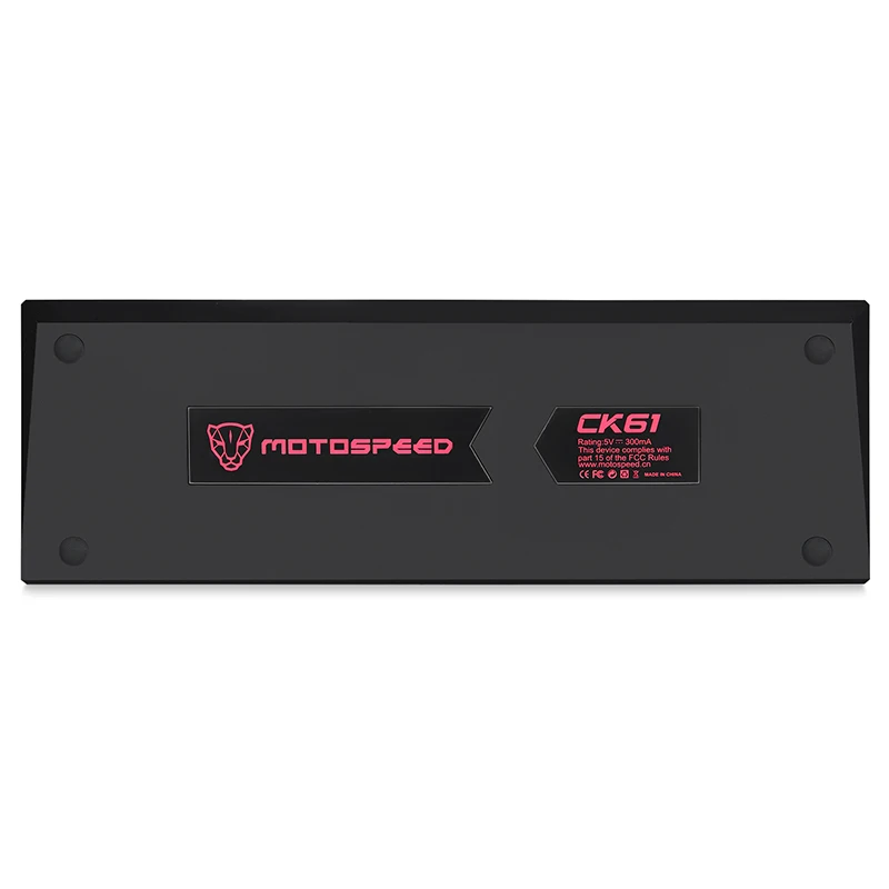 Механическая игровая клавиатура MOTO SPEED CK61 RGB с синими и красными переключателями