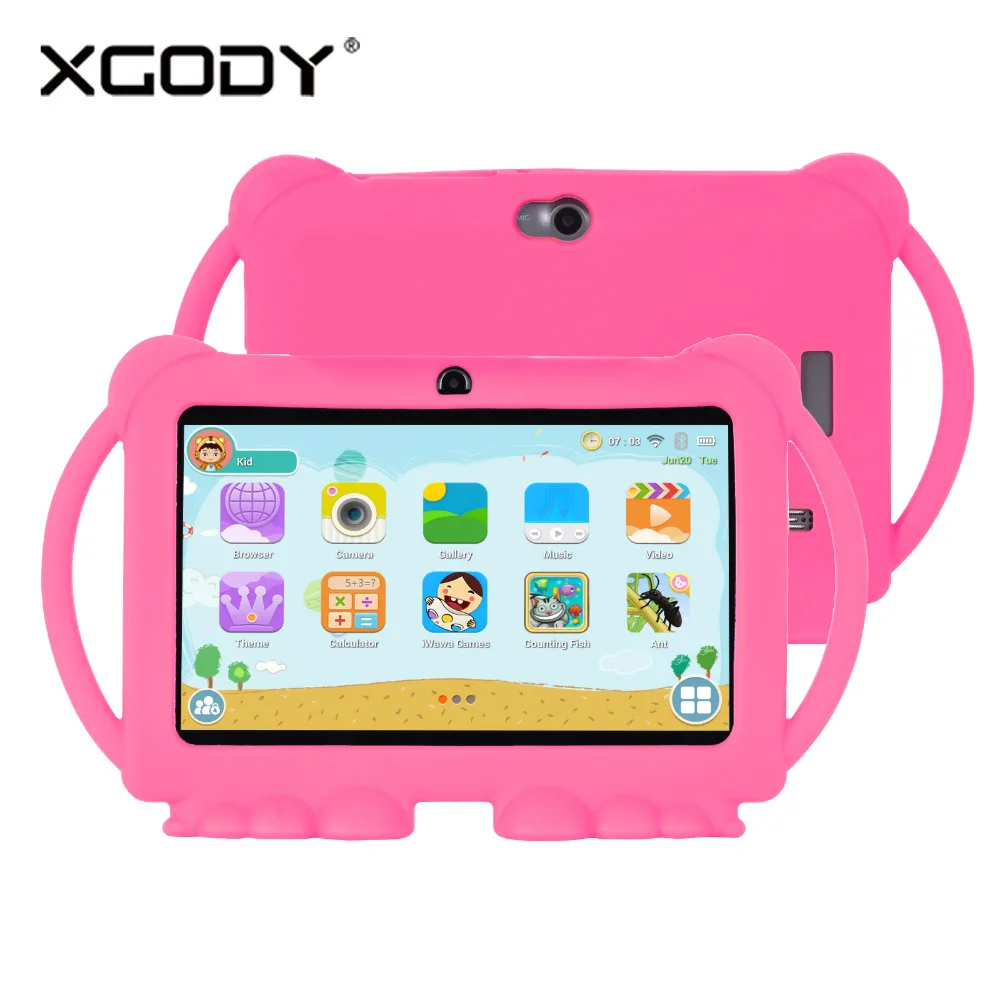 

Kids Tablet PC 7 Inch Android 8.1 Tablet Quad Core 1G+8GB 1024*600 Screen Children Education Games Shipping from US