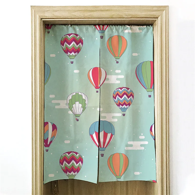 

Japan Style Curtain Hot Air Balloon Kitchen Restaurant Decor Half-curtain Window Short Linen Door Curtains Cafe Series