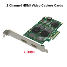 2 канала HDMI видео Захват карты PCIe-2.0 Pro захват 2 HDMI вход Bulid-in аудио для видео конференции/игры/видео источник 60fps
