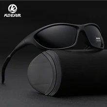 KDEAM, новинка, мужские поляризованные солнцезащитные очки, Нескользящие, силиконовый резиновый рукав, мужские спортивные пляжные солнцезащитные очки, фирменный дизайн KDs001