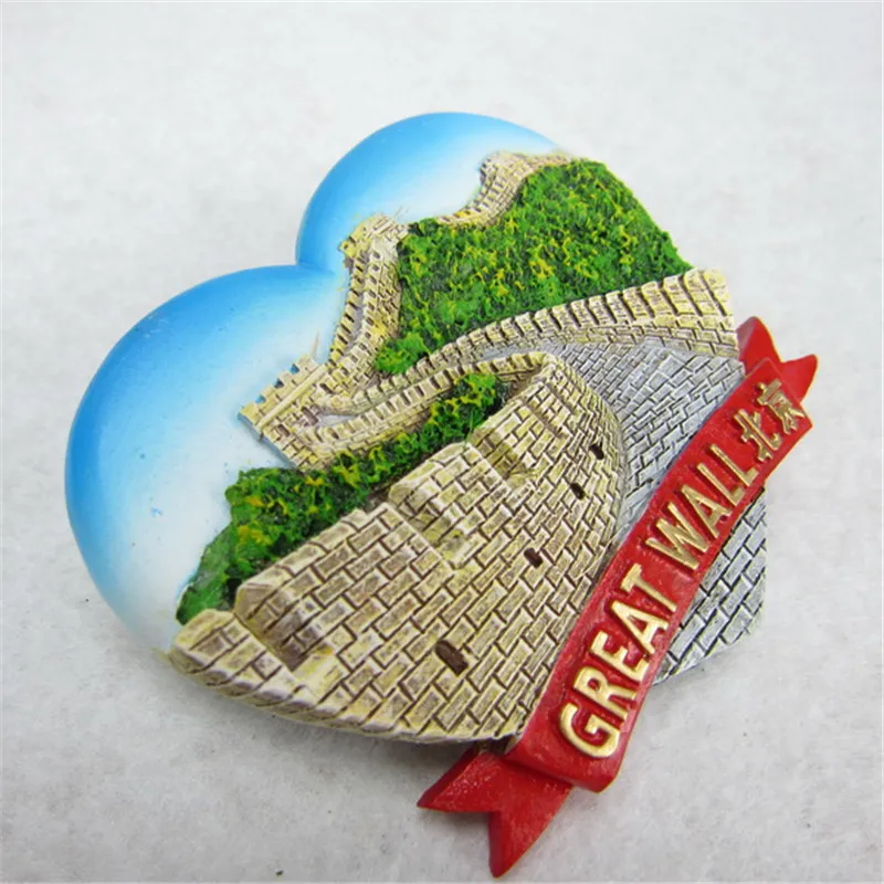 В форме сердца Великая стена Пекин Китай туризм фотообои|souvenir fridge magnets|fridge magnetfridge
