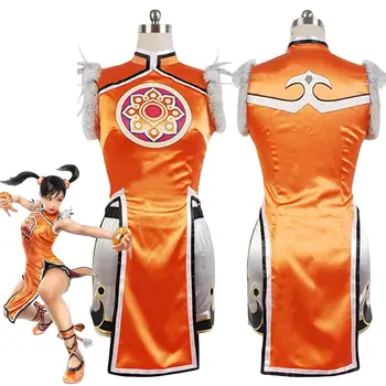 

Ling Xiaoyu Cosplay Costume Women Kung-fu Halloween Party Carnival Costume Dress